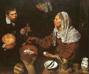 Vieja friendo huevos Diego Velazquez